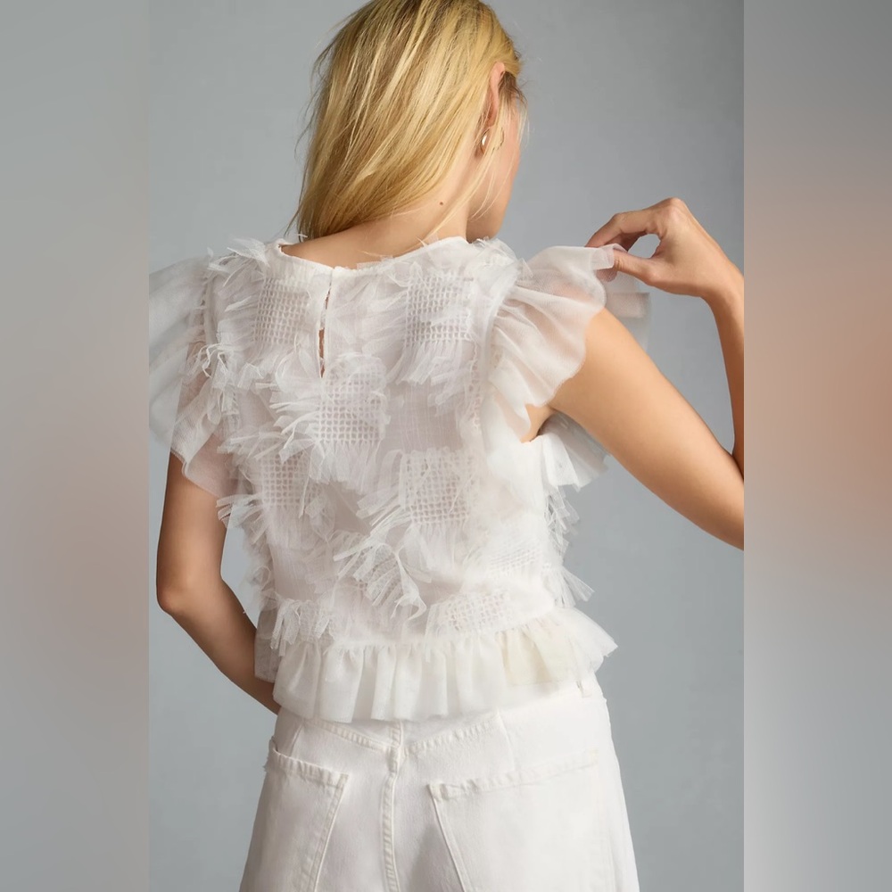 Maeve Ruffle Tulle Top - Picture 3 of 6